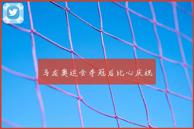 马龙奥运会夺冠后比心庆祝